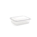 1500ml Rectangular Hinged Lid Salad Container - 200pk
