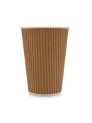 16oz Kraft Ripple Paper Cup - 500pk