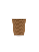 8oz Kraft Ripple Paper Cup - 500pk