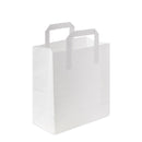 Medium White Handled Paper Carrier Bag - 250pk