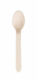 Compostable Wooden Dessert Spoon - 1000pk